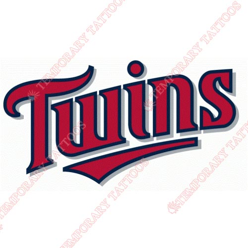 Minnesota Twins Customize Temporary Tattoos Stickers NO.1733